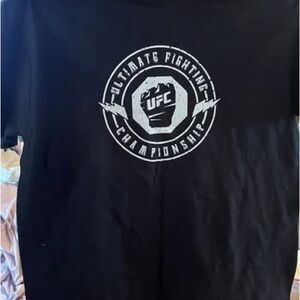 UFC Black Short Sleeve Tee